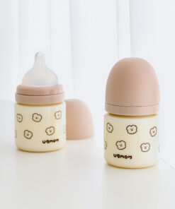 Bình sữa PPSU UBMOM hoạ tiết cún con màu nâu Choco 120ml