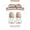 Bình sữa PPSU UBMOM hoạ tiết cún con màu nâu Choco 120ml