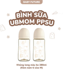 Bình sữa PPSU UBMOM 280ml (kèm núm ti)